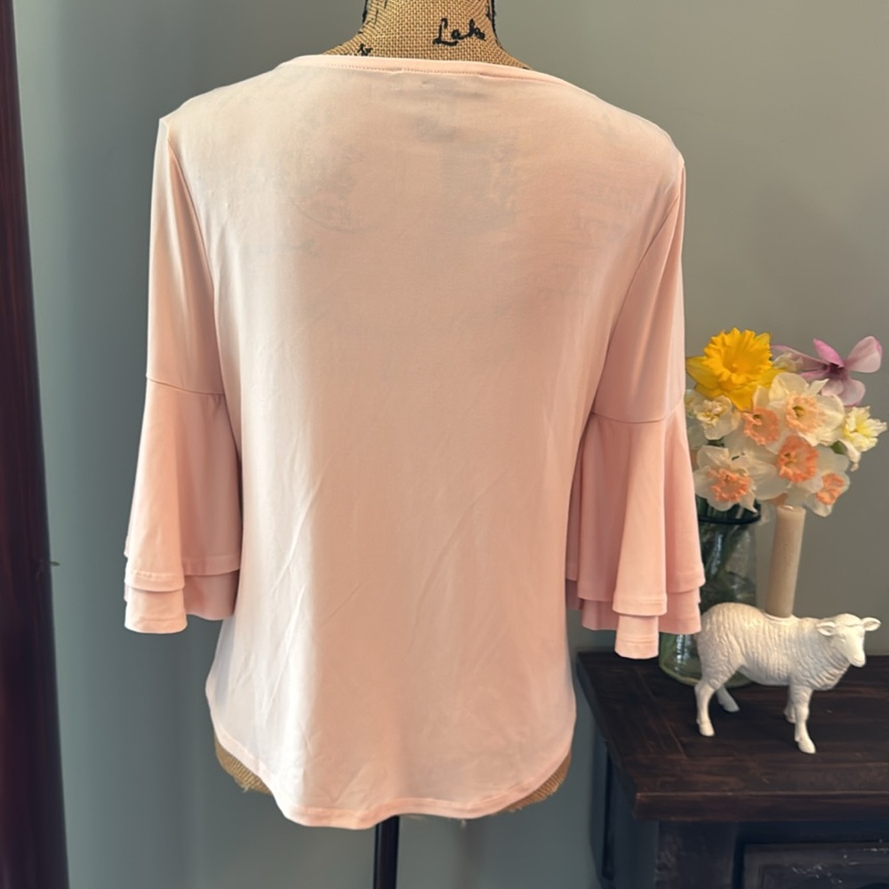 Grace Elements Peach Colored Top Size Medium - image 4